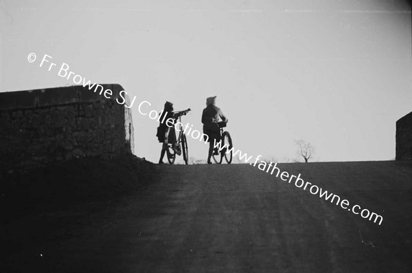 CHILDREN CROSSING KILBRIDE BRIDGE